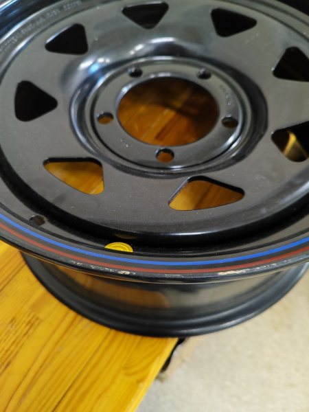 Диск усиленный УАЗ стальной черный 5x139,7 7xR16 d110 ET+15 (треугольник мелкий)