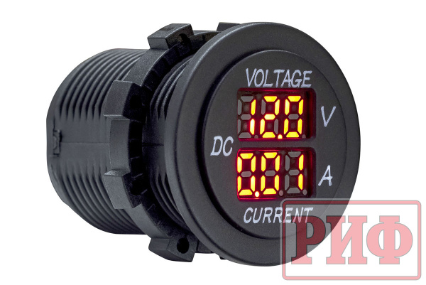 Вольтметр/амперметр РИФ 12В