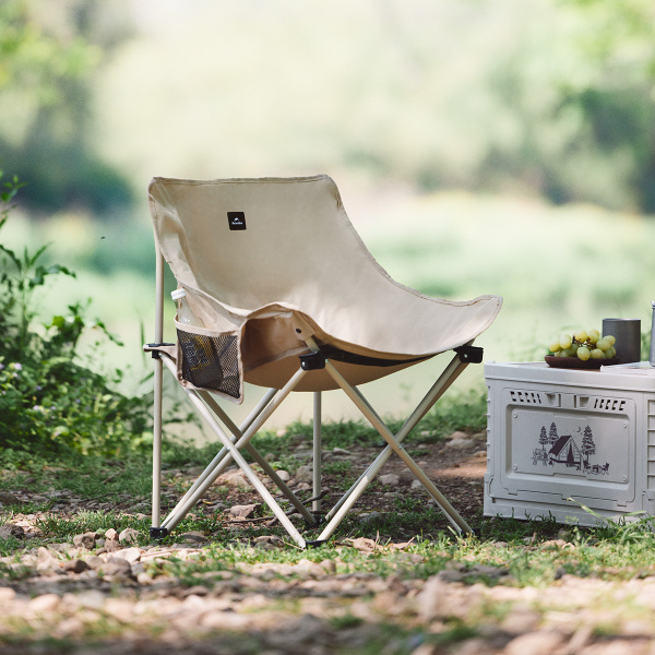 Кресло туристическое Naturehike Stellaluna T01 складное, 45х45х66 см, до 110 кг, бежевое