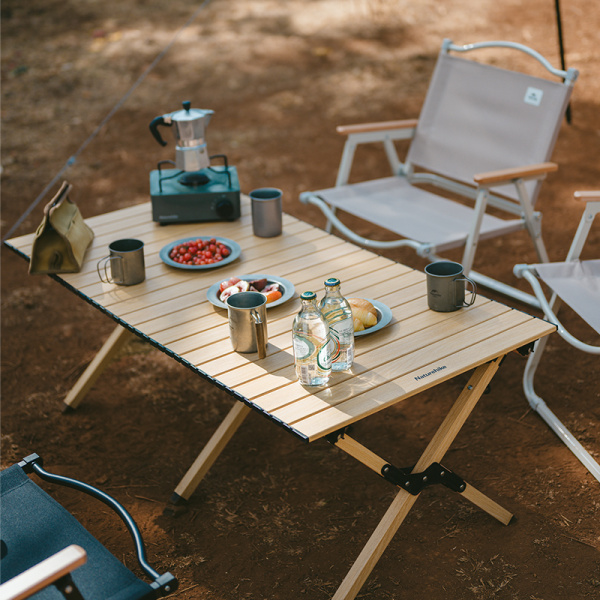 Стол туристический Naturehike Star Jane L01 складной, 150х70х55 см, с Х-образными ножками, бежевый
