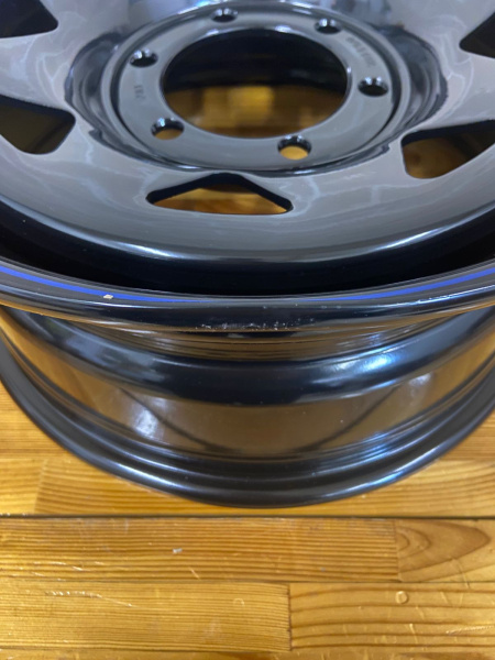 Диск усиленный Тойота Ниссан стальной черный 6x139,7 7xR16 d110 ET+30 (треуг. мелкий)(уценка)