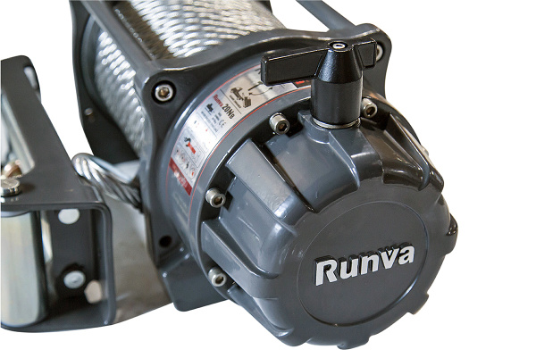 Лебёдка автомобильная электрическая 12V Runva EWB20000U влагозащищенная, стальной трос