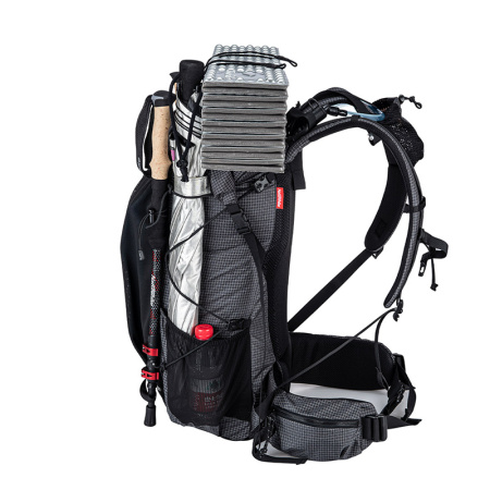 Рюкзак туристический Naturehike 60+5 л, Dyneema, черный