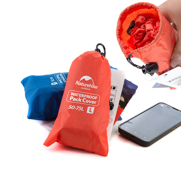 Чехол влагозащитный Naturehike, для рюкзака, размер L (50-75 л), оранжевый