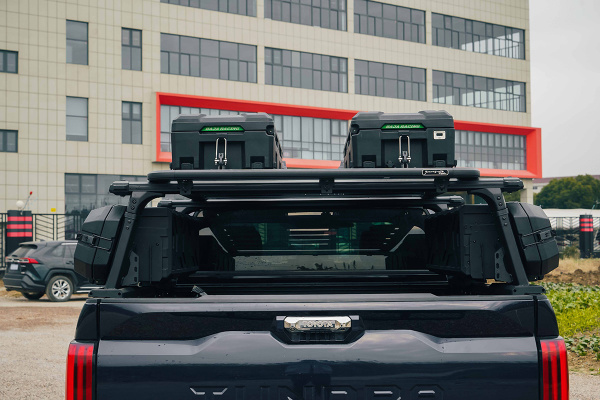 Силовой каркас-кунг Baja Racing (тип Т) с 2-мя малыми рыбацкими ящиками Mitsubishi L200, Isuzu D-MAX, Nissan Navara