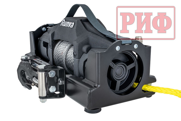 Лебёдка переносная РИФ 6000F c площадкой, стальной трос Лебёдка переносная РИФ 6000F c площадкой, стальной трос