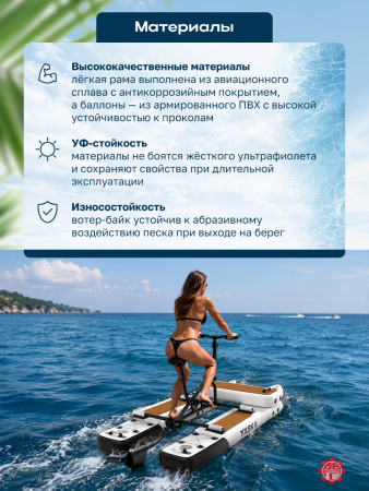 Велосипед водный надувной YASKA WaterTrek одноместный