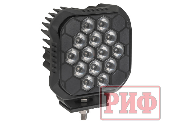Светодиодная фара дальнего света РИФ 112x112x50 мм 90W LED