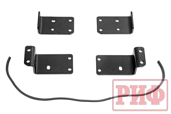 Площадка РИФ под лебёдку c защитой радиатора в штатный бампер Mitsubishi Pajero Sport 2015-2020 дизель, Mitsubishi L200 2015-2022