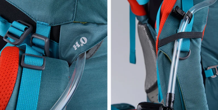 4 Рюкзак туристический Naturehike 55L, голубой