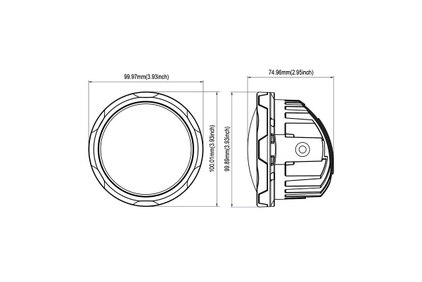 Фары рабочего света AURORA 102 мм 40W LED