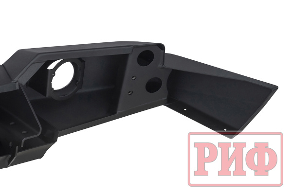 Бампер РИФ силовой передний для ГАЗ Соболь NN под штатные фары, стандарт
