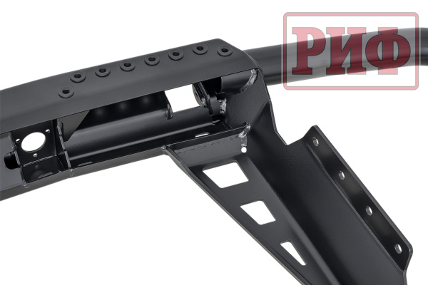 Бампер РИФ силовой задний Mitsubishi Pajero IV c квадратом под фаркоп