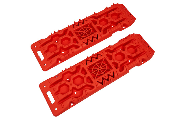 Сенд-траки пластиковые 108х31 см усиленные, с площадкой под домкрат, красные (2 шт.) Сенд-траки пластиковые 108х31 см усиленные, с площадкой под домкрат, красные (2 шт.)