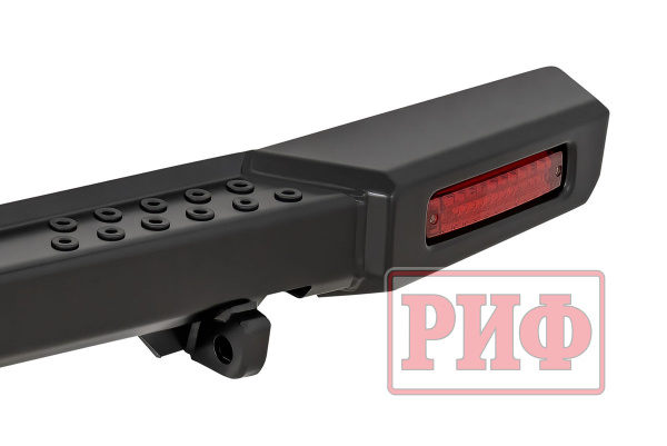 Бампер РИФ силовой задний УАЗ Буханка с фонарями, возможн. уст. фаркопа, стандарт