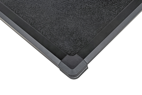 Крышка кузова РИФ для JAC T8, трёхсекционная 1590х1600 мм, алюминиевая, черная