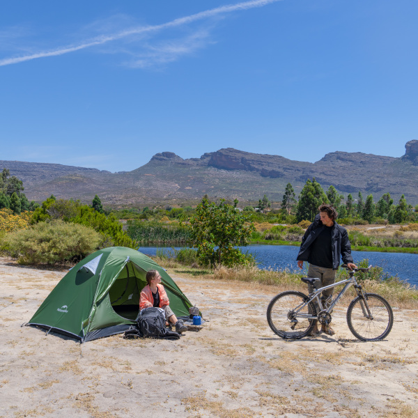 Палатка Naturehike Bleik Series 2-местная, тип А, алюминиевый каркас, синяя