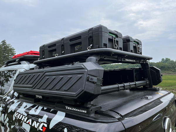 Силовой каркас-кунг Baja Racing (тип А) с 2-мя малыми рыбацкими ящиками Mitsubishi L200, Isuzu D-MAX, Nissan Navara