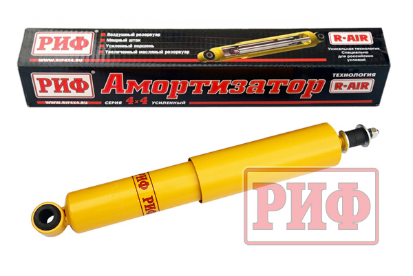 Амортизатор усиленный РИФ задний Toyota Land Cruiser Prado 90/95, 4Runner 1996-2002, под лифт 30-45 мм