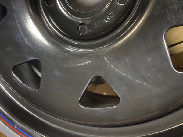 Диск усиленный JEEP стальной черный 5х127 8xR18 d75 ET+30 (треуг. мелкий) (уценка)