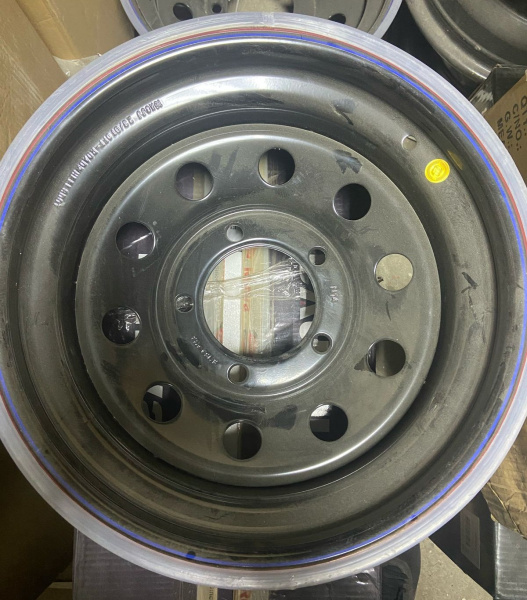 Диск усиленный Toyota Land Cruiser 100/105 стальной черный 5x150 8xR16 d113 ET-14 (уценка)