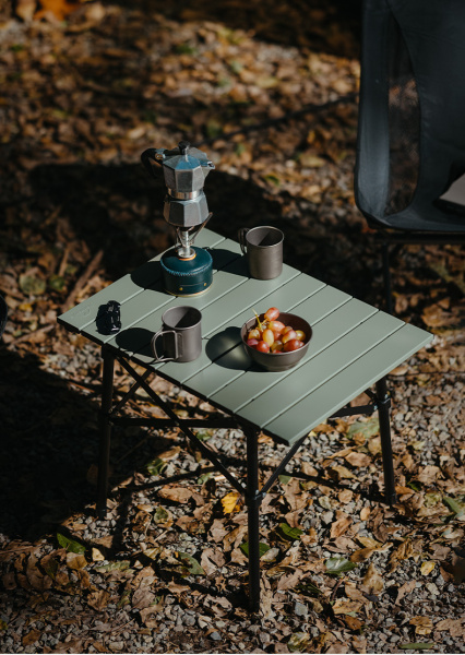 2 Стол туристический Naturehike Yamami Y01 складной,52х37,5х41 см, серый