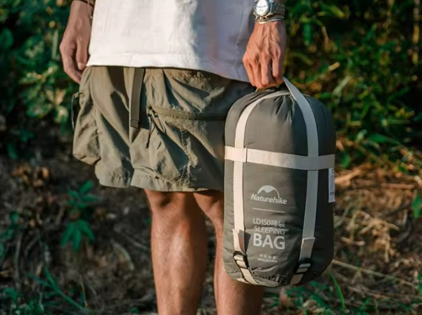 Мешок спальный Naturehike Lingdong, 225х75см, (ТК: +2C), (правый), зеленый
