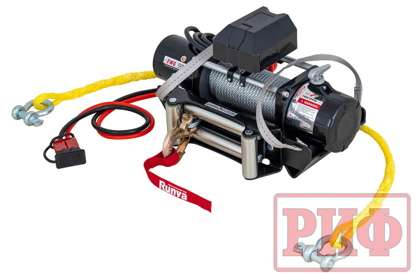 Лебёдка переносная РИФ 12000 c облегчённой площадкой и проводами (стальной трос) Лебёдка переносная РИФ 12000 c облегчённой площадкой и проводами (стальной трос)