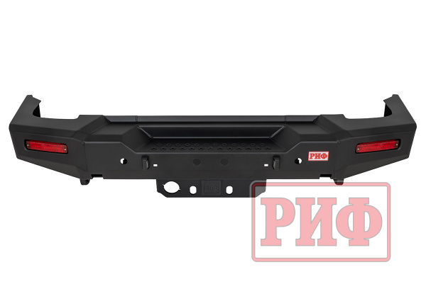 Бампер РИФ силовой задний TANK 300 с квадратом под фаркоп, фон., с отв. под сист. контроля слеп. зон