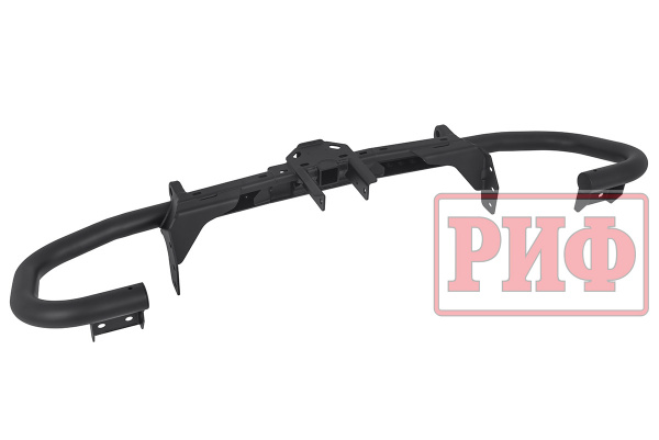 Бампер РИФ силовой задний УАЗ Патриот 2015+ с квадратом под фаркоп, стандарт