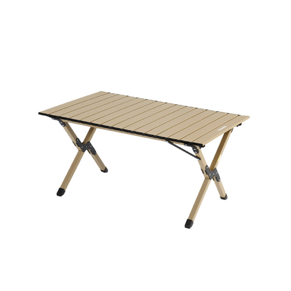 Стол туристический Naturehike Star Jane T01 складной, 89х60х44,5 см, с Х-образными ножками, бежевый