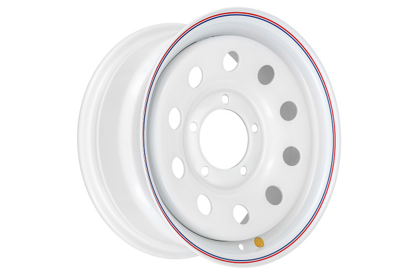 Диск усиленный УАЗ стальной белый 5x139,7 7xR16 d110 ET+30 (уценка)