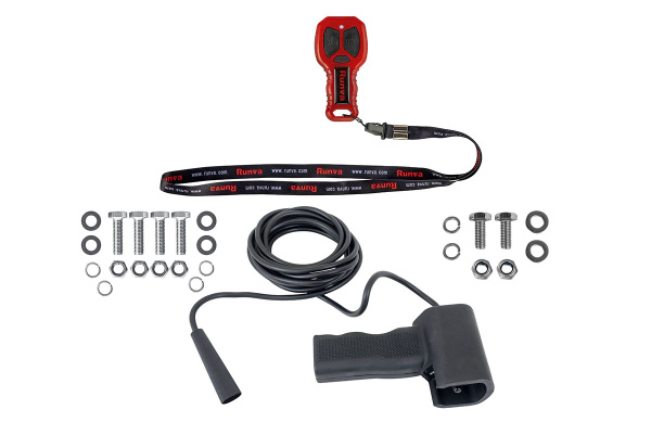 Лебёдка электрическая 12V Runva EWB25000S влагозащищенная, стальной трос