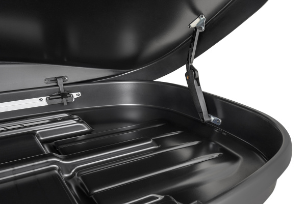 Бокс автомобильный на крышу Pentair RESORT 380 л черный глянец, двусторонний