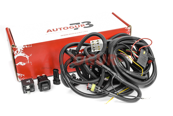 Комплект подключения электроблокировки на УАЗ с автоотключением (а/м с электронным спидометром)