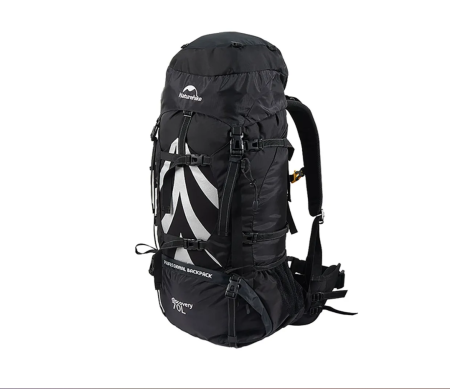Рюкзак туристический Naturehike 70 л, черный Рюкзак туристический Naturehike 70 л, черный