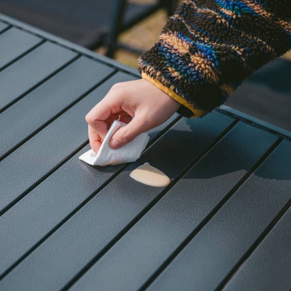 Стол туристический Naturehike Simple star H01 складной, 120х70х73 см, с сетчатой полкой, черный