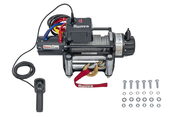 Лебёдка электрическая 12V Runva 9500 lbs 4350 кг (влагозащищенная)