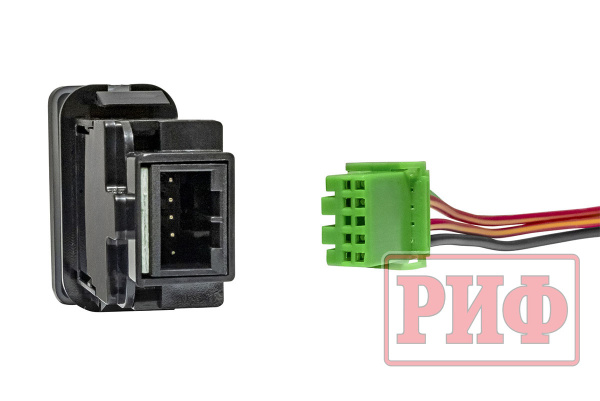 Кнопка ВКЛ/ВЫКЛ, белый, COMPRESSOR TOYOTA 40x20 горизонтальная