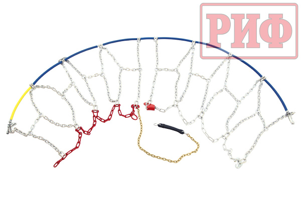 Цепи противоскольжения РИФ 4х4 "соты" 16 мм, 245/70R17, 245/75R16, 255/55R18, 255/60R17, 255/70R16, 255/75R15, 265/75R15, 255/70R16, 31x10,5R15 (к-т 2 шт.)