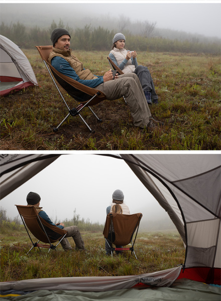 Кресло туристическое Naturehike Stellaluna L01 складное, 44х46х103, до 120 кг, оранжевое