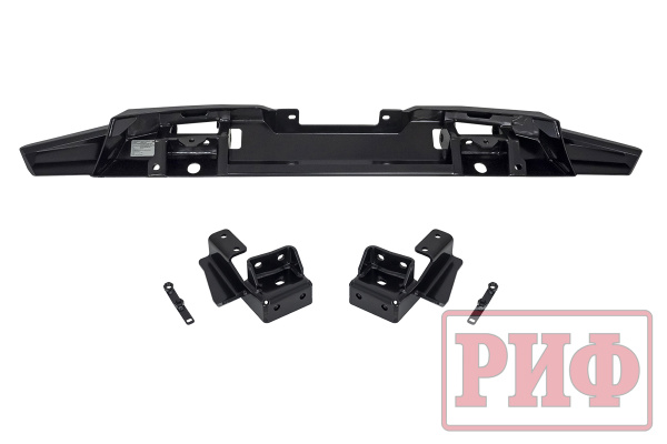 Бампер РИФ силовой передний Mitsubishi Pajero Sport 2015-2020 под площадку для лебёдки RIFPS3-33003