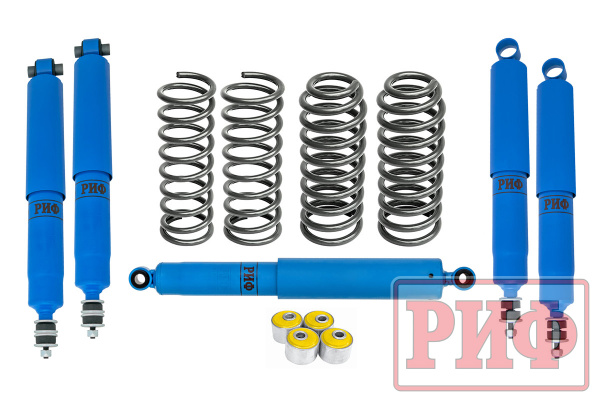 Лифт-комплект РИФ арктически для Toyota Land Cruiser 70 (короткая база) 1990-1996 жёсткий, 73/78 (длинная база) средний, лифт 50 мм