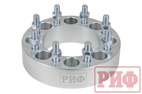 Проставки колесные РИФ 8x165,1, ЦО 126 мм, толщина 50 мм (2 шт.)