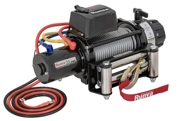 Лебёдка электрическая 12V Runva 9500 lbs 4350 кг (влагозащищенная)