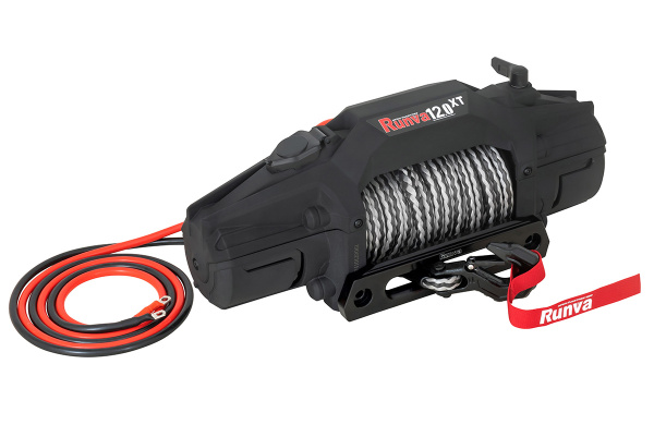 Лебёдка электрическая 12V Runva 12000 lbs 5443 кг синтетический трос