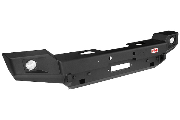 Бампер РИФ силовой передний Jeep Wrangler JK 2007-2018 с доп. фарами, без защитной дуги