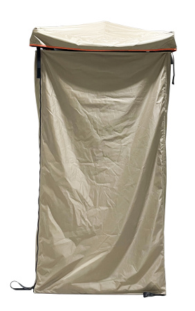 2 Тент-маркиза РИФ - душевая кабинка с тканевой крышей.