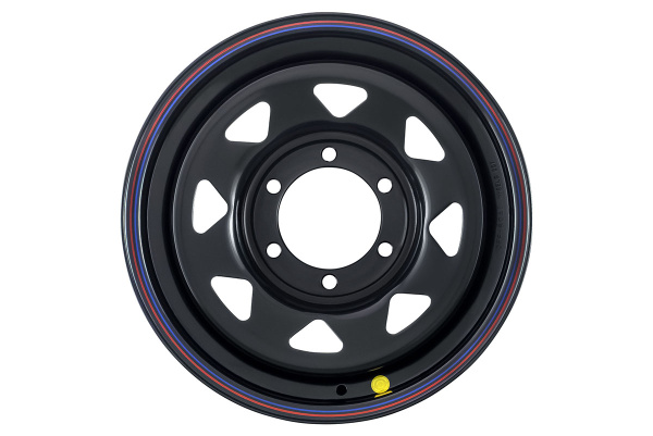 Диск усиленный стальной черный 6x139,7 7xR16 d110 ET+30 (треугольник мелкий)