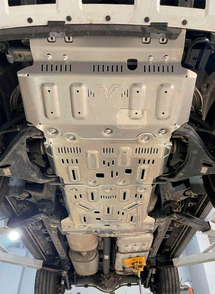 Защита Falcon радиатора, картера, РК, КПП для TANK 500 2022-2024 (бензин), алюминиевая, 8 мм